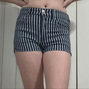 Pinstripe shorts